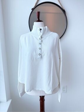 Free People So Fly Henley in color Ivory